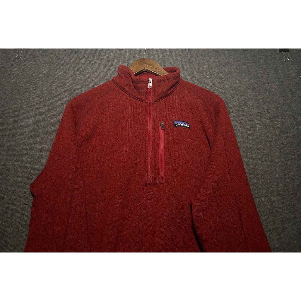 Patagonia 1/2 zip better sweater fllece pullover red mens Large